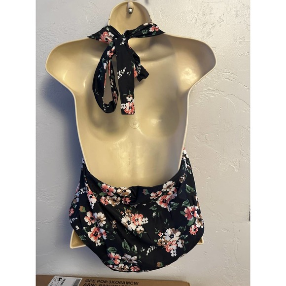 One Piece Halter Swim Suit - Picture 2 of 2